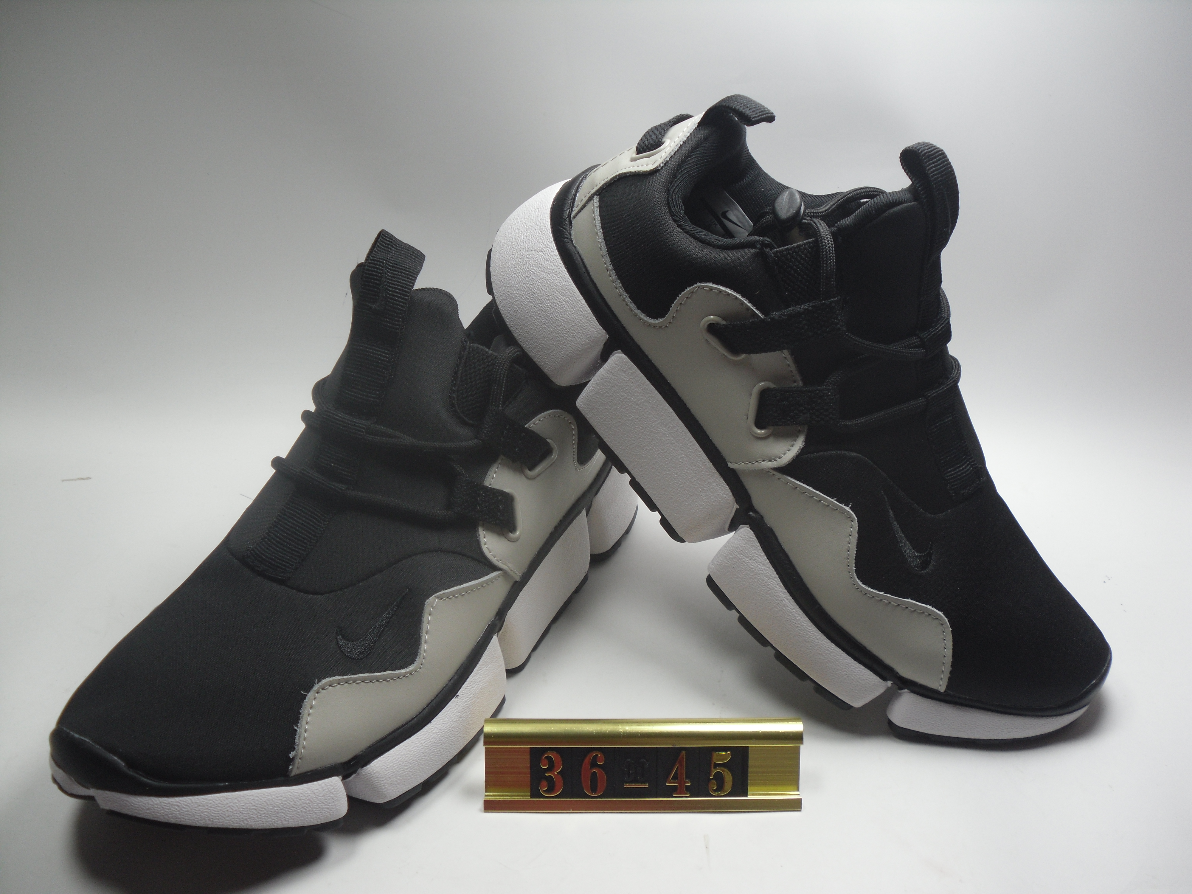 Women Nike Air Huarache 5 Black Grey White Shoes